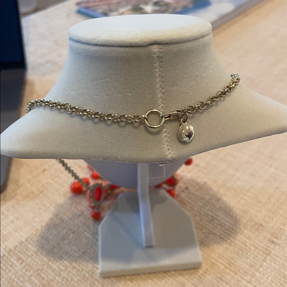 Jcrew Women’s Orange Bubble Statement Necklace - image 3